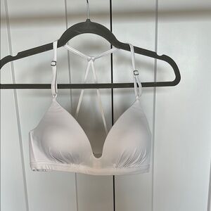 Athleta Aqualuxe White Bikini Top Swimwear